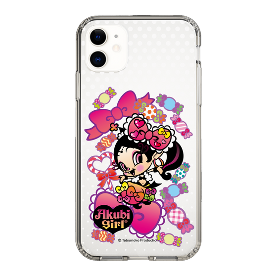 スリムプロテクションケース［ アクビガール - キャンディーリボン ］