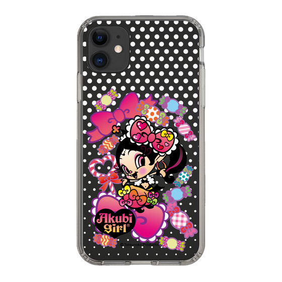 スリムプロテクションケース［ アクビガール - キャンディーリボン ］