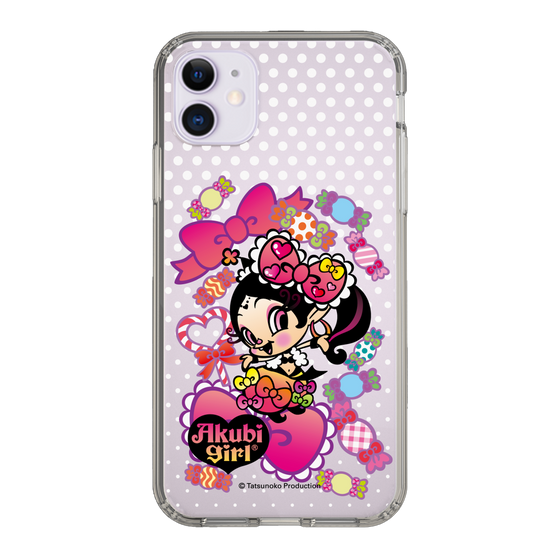 スリムプロテクションケース［ アクビガール - キャンディーリボン ］