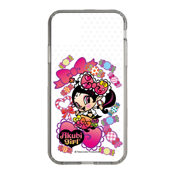 スリムプロテクションケース［ アクビガール - キャンディーリボン ］