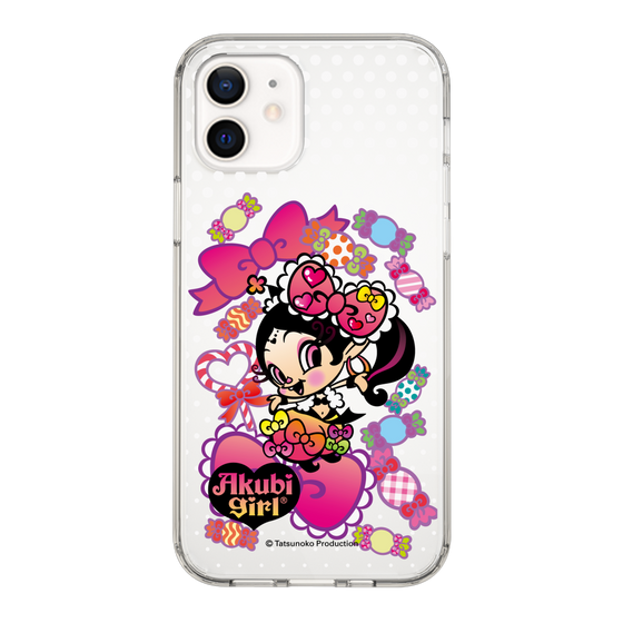 スリムプロテクションケース［ アクビガール - キャンディーリボン ］