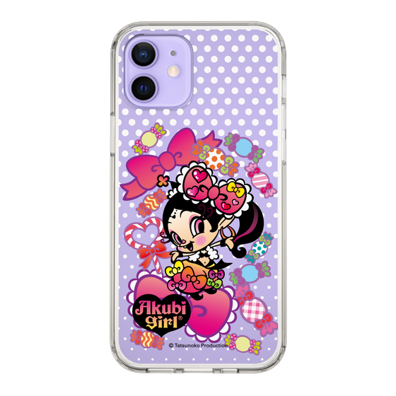 スリムプロテクションケース［ アクビガール - キャンディーリボン ］