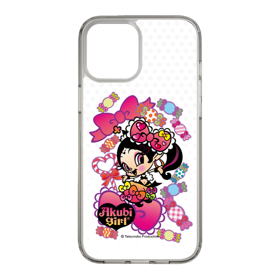 スリムプロテクションケース［ アクビガール - キャンディーリボン ］