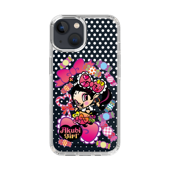 スリムプロテクションケース［ アクビガール - キャンディーリボン ］
