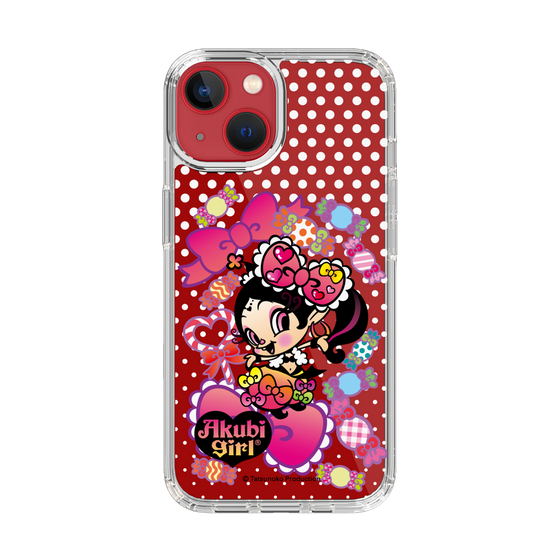 スリムプロテクションケース［ アクビガール - キャンディーリボン ］