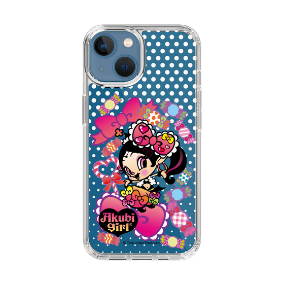 スリムプロテクションケース［ アクビガール - キャンディーリボン ］