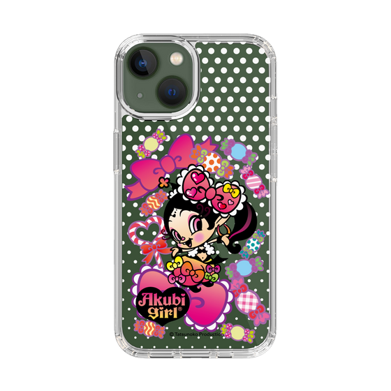 スリムプロテクションケース［ アクビガール - キャンディーリボン ］