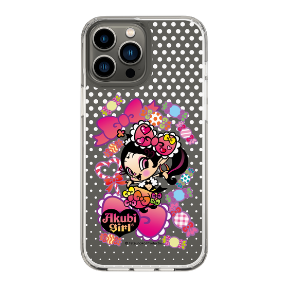 スリムプロテクションケース［ アクビガール - キャンディーリボン ］