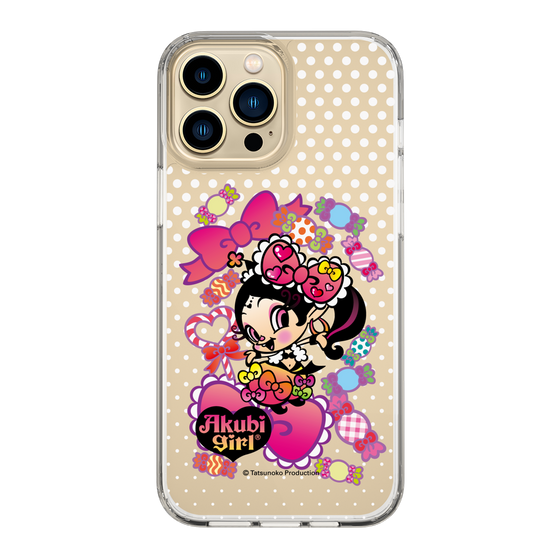 スリムプロテクションケース［ アクビガール - キャンディーリボン ］