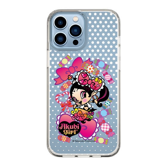 スリムプロテクションケース［ アクビガール - キャンディーリボン ］