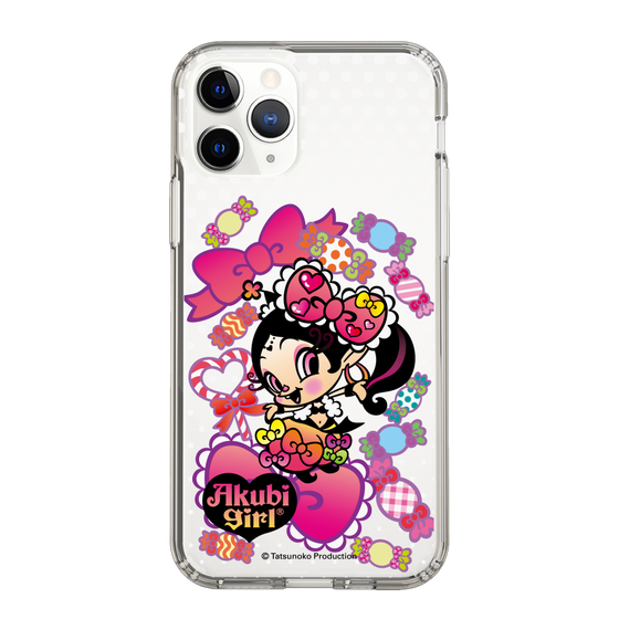 スリムプロテクションケース［ アクビガール - キャンディーリボン ］