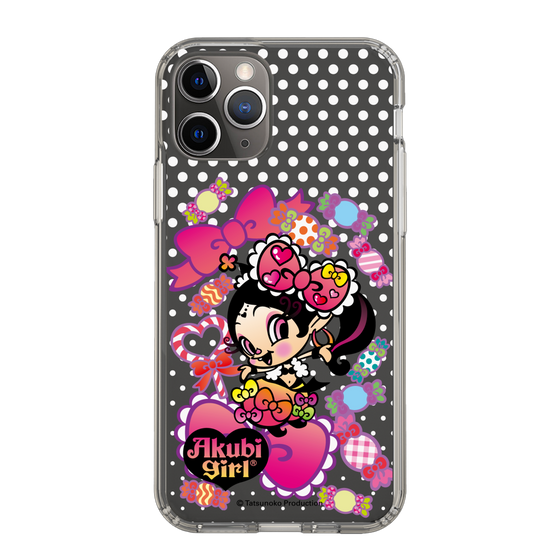 スリムプロテクションケース［ アクビガール - キャンディーリボン ］
