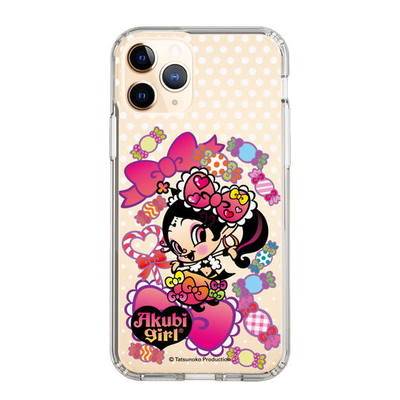 スリムプロテクションケース［ アクビガール - キャンディーリボン ］