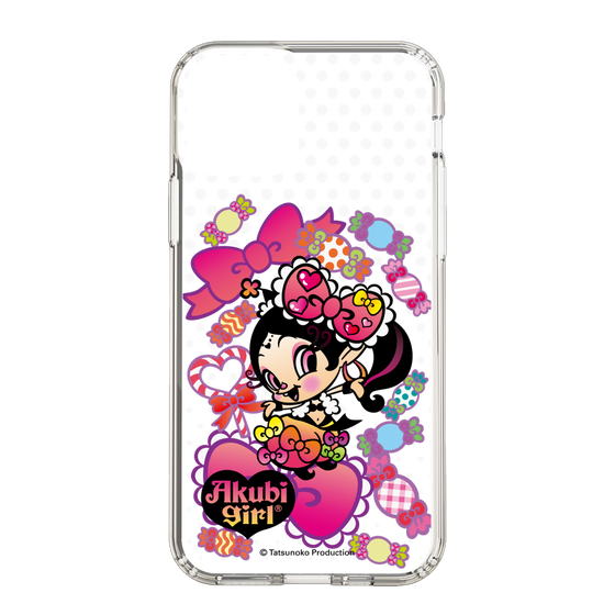 スリムプロテクションケース［ アクビガール - キャンディーリボン ］
