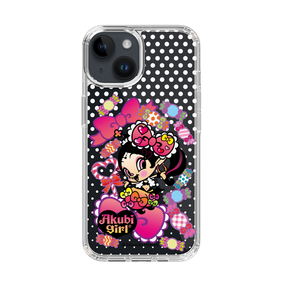 スリムプロテクションケース［ アクビガール - キャンディーリボン ］