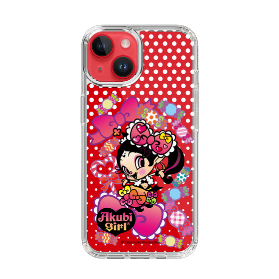 スリムプロテクションケース［ アクビガール - キャンディーリボン ］