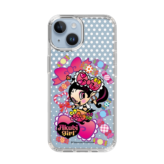 スリムプロテクションケース［ アクビガール - キャンディーリボン ］