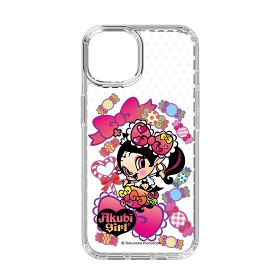スリムプロテクションケース［ アクビガール - キャンディーリボン ］