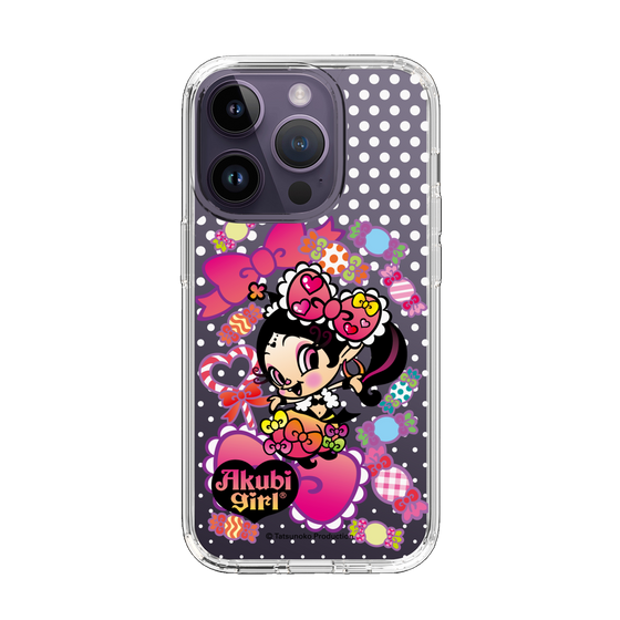 スリムプロテクションケース［ アクビガール - キャンディーリボン ］