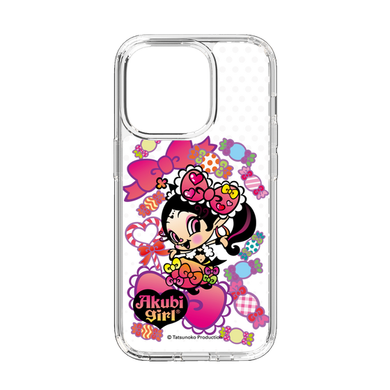 スリムプロテクションケース［ アクビガール - キャンディーリボン ］