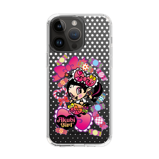 スリムプロテクションケース［ アクビガール - キャンディーリボン ］