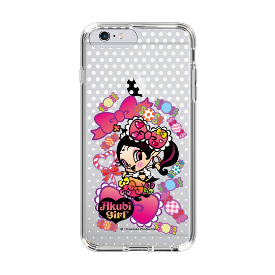 スリムプロテクションケース［ アクビガール - キャンディーリボン ］