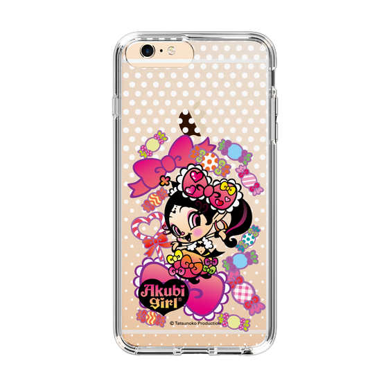 スリムプロテクションケース［ アクビガール - キャンディーリボン ］
