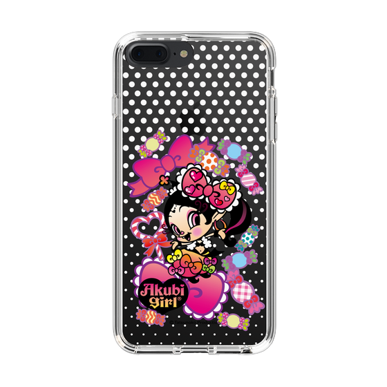 スリムプロテクションケース［ アクビガール - キャンディーリボン ］