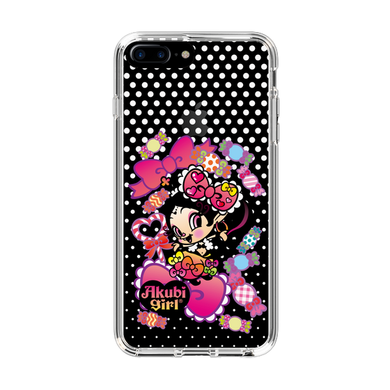 スリムプロテクションケース［ アクビガール - キャンディーリボン ］