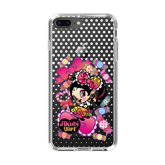 スリムプロテクションケース［ アクビガール - キャンディーリボン ］