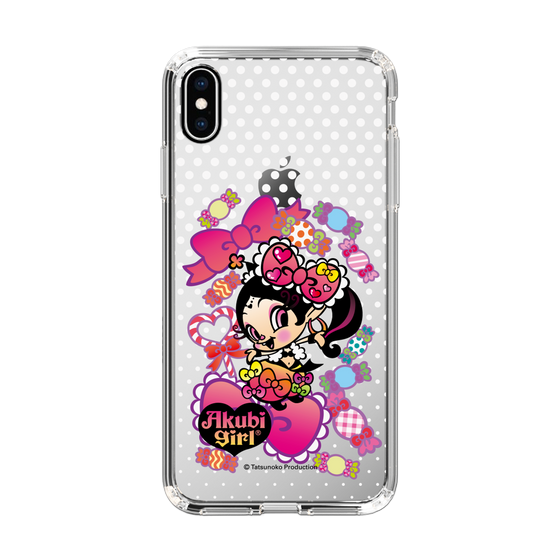 スリムプロテクションケース［ アクビガール - キャンディーリボン ］