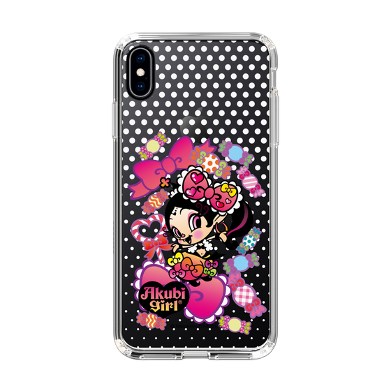 スリムプロテクションケース［ アクビガール - キャンディーリボン ］