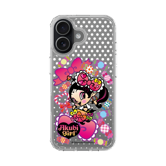スリムプロテクションケース［ アクビガール - キャンディーリボン ］