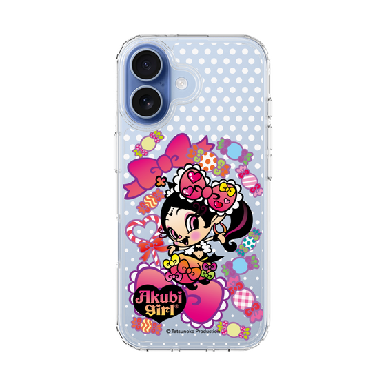 スリムプロテクションケース［ アクビガール - キャンディーリボン ］
