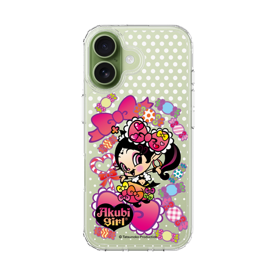 スリムプロテクションケース［ アクビガール - キャンディーリボン ］