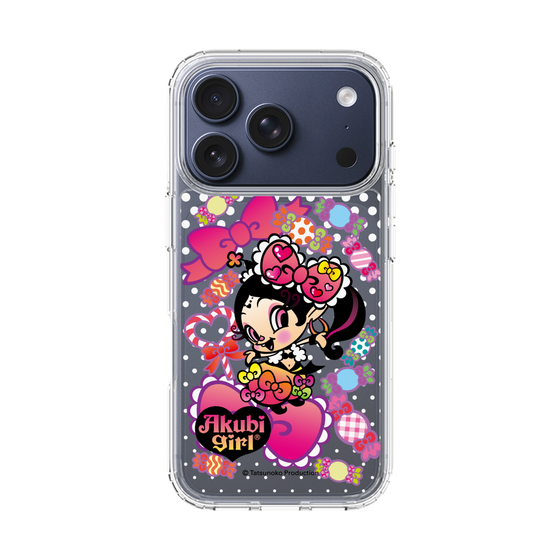 スリムプロテクションケース［ アクビガール - キャンディーリボン ］