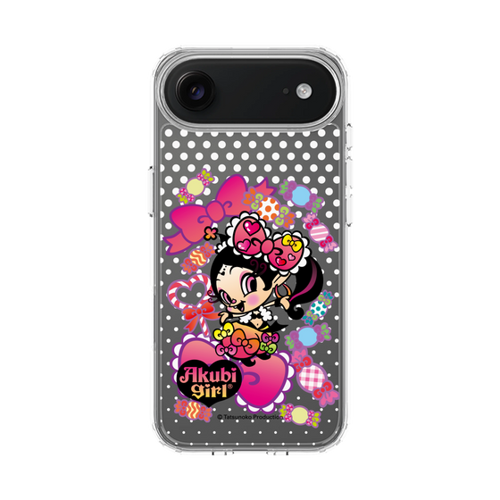 スリムプロテクションケース［ アクビガール - キャンディーリボン ］