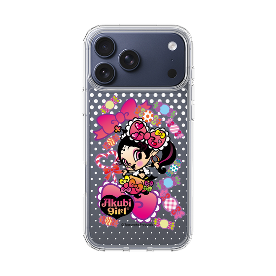 スリムプロテクションケース［ アクビガール - キャンディーリボン ］