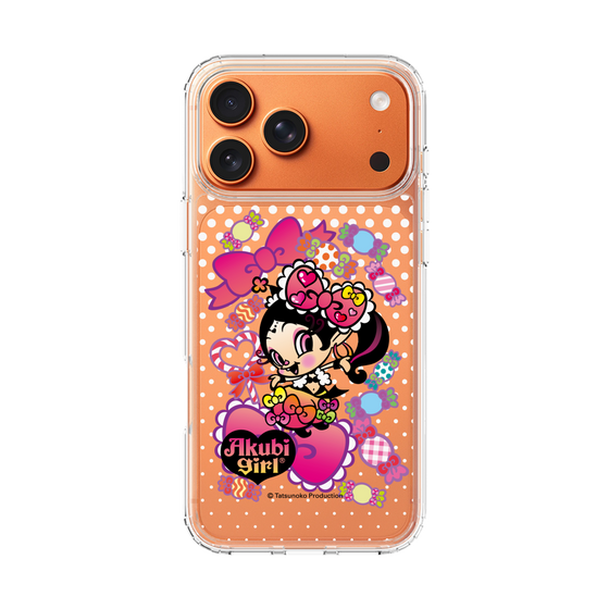 スリムプロテクションケース［ アクビガール - キャンディーリボン ］