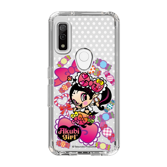 スリムプロテクションケース［ アクビガール - キャンディーリボン ］