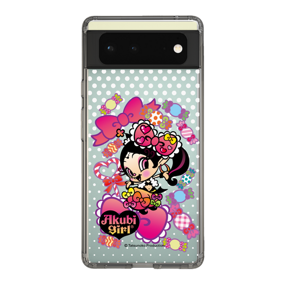 スリムプロテクションケース［ アクビガール - キャンディーリボン ］