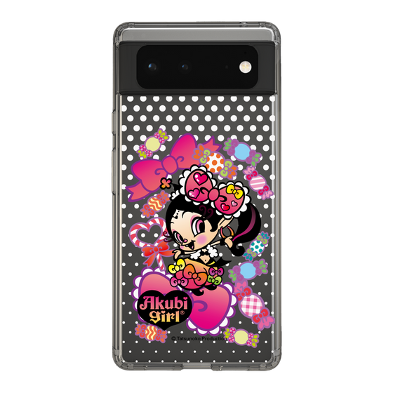 スリムプロテクションケース［ アクビガール - キャンディーリボン ］