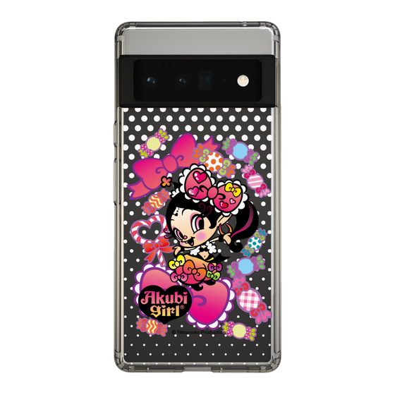 スリムプロテクションケース［ アクビガール - キャンディーリボン ］