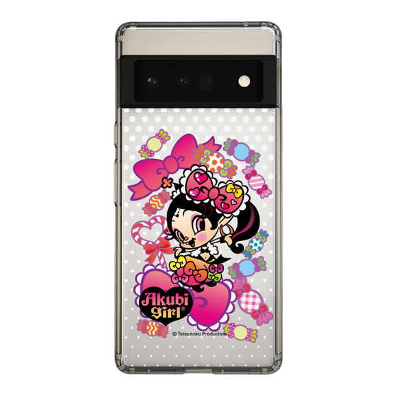 スリムプロテクションケース［ アクビガール - キャンディーリボン ］