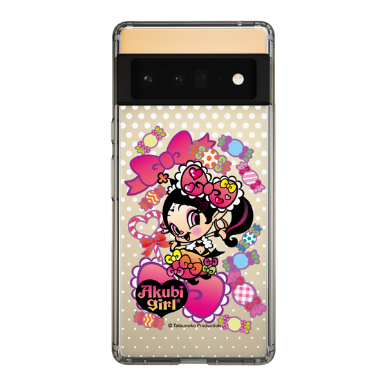 スリムプロテクションケース［ アクビガール - キャンディーリボン ］