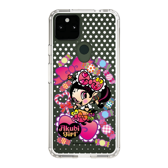 スリムプロテクションケース［ アクビガール - キャンディーリボン ］