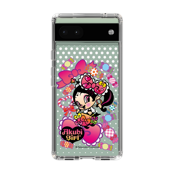 スリムプロテクションケース［ アクビガール - キャンディーリボン ］