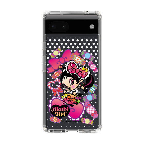 スリムプロテクションケース［ アクビガール - キャンディーリボン ］