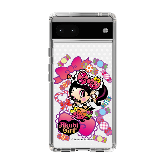 スリムプロテクションケース［ アクビガール - キャンディーリボン ］