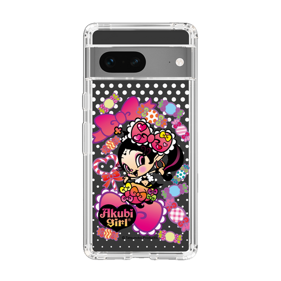 スリムプロテクションケース［ アクビガール - キャンディーリボン ］